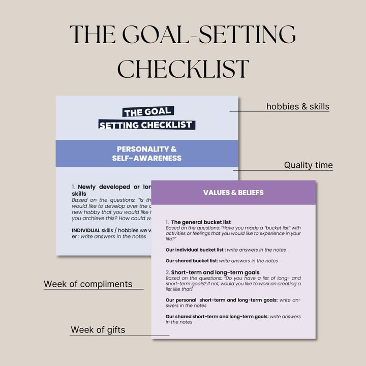 Pillow talk checklist