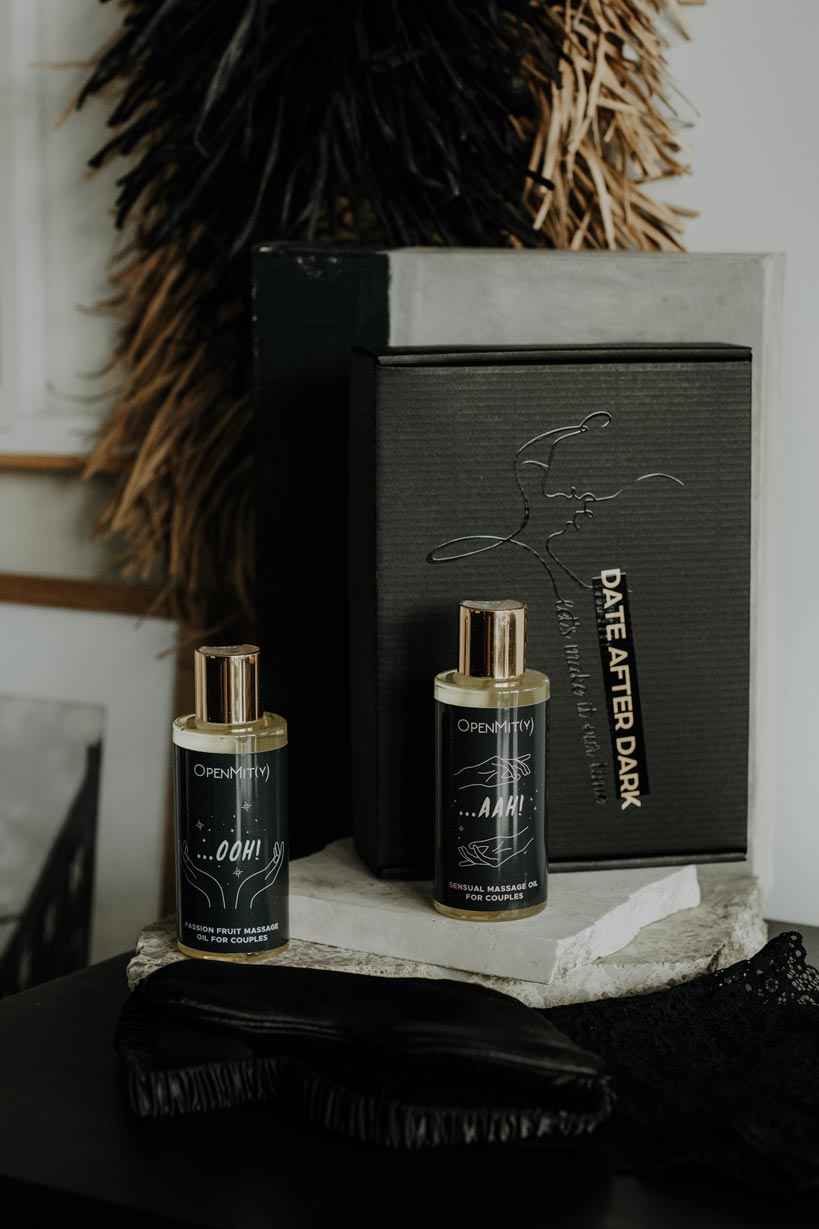 Massage Oil for Couples Gift Set