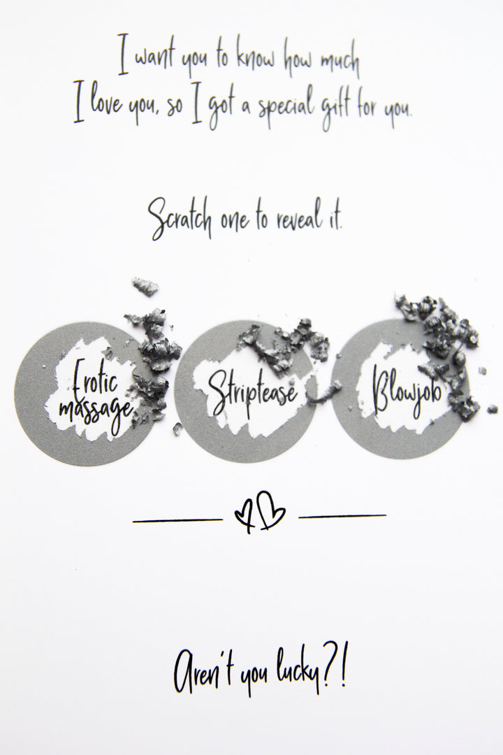 scratch off card for husband funny