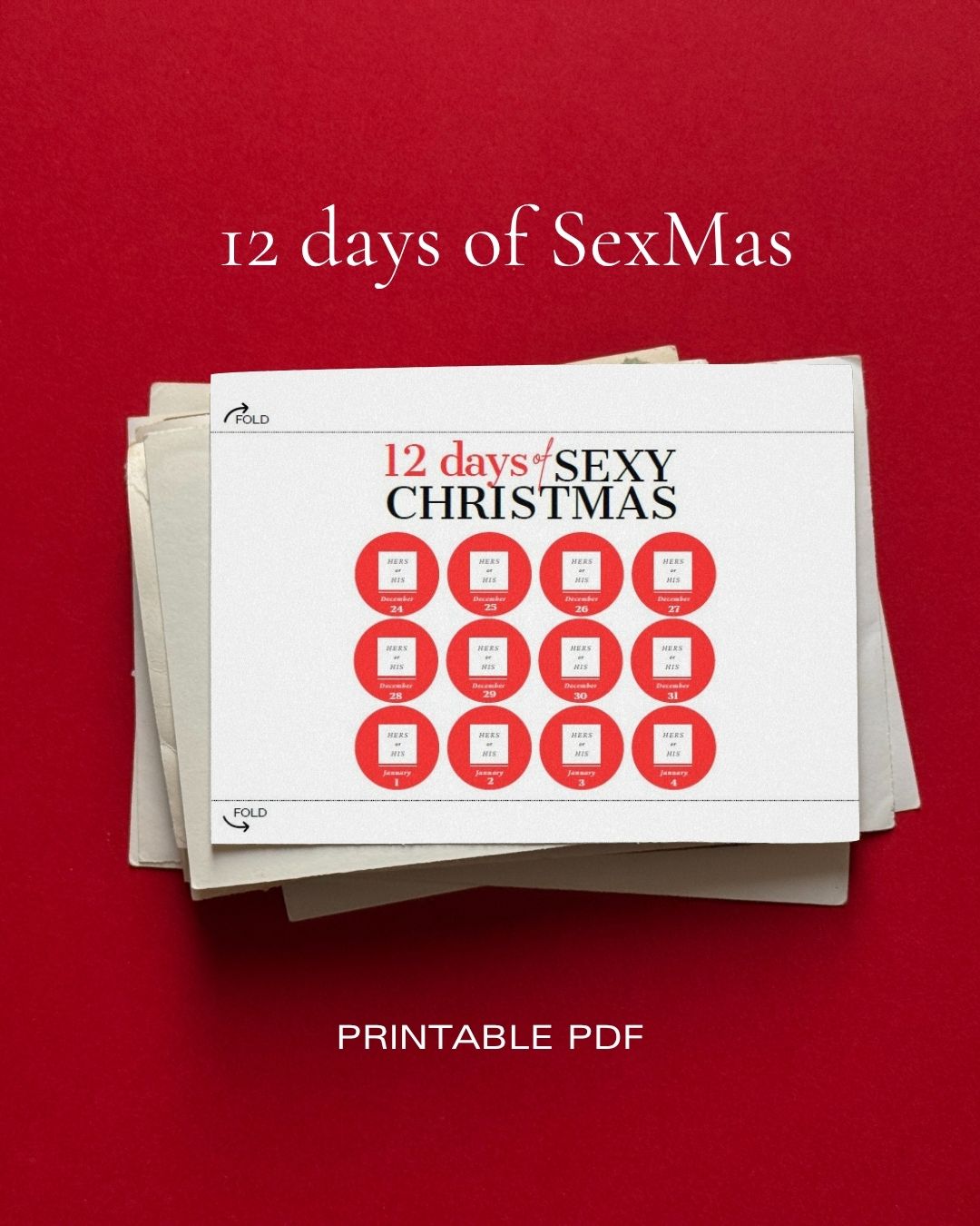 12 days of sexmas holiday season adult fun