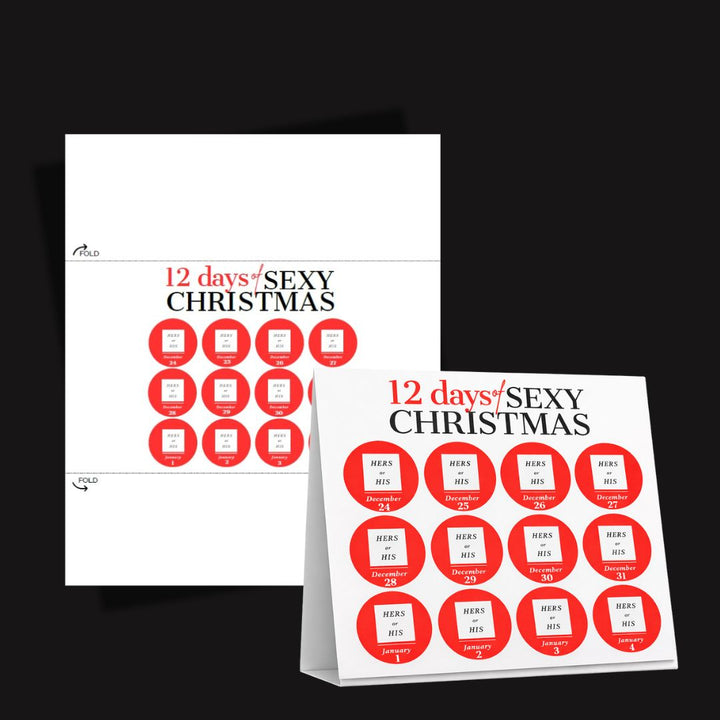 12 days of  Christmas sexy calendar for couples