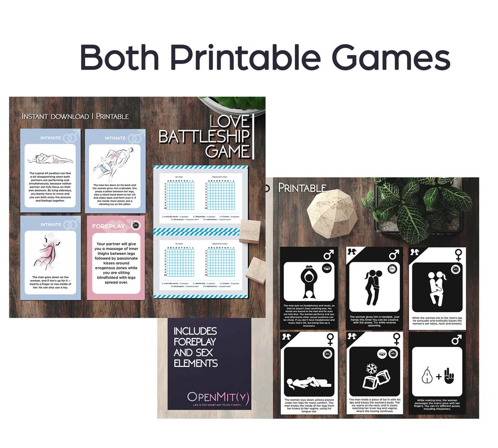 Printable Love Battleship game PDF