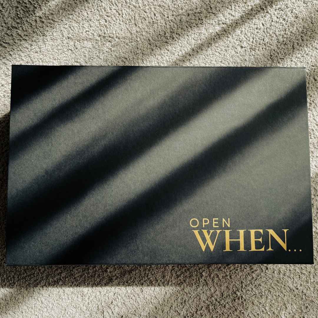 Open When gift box black large