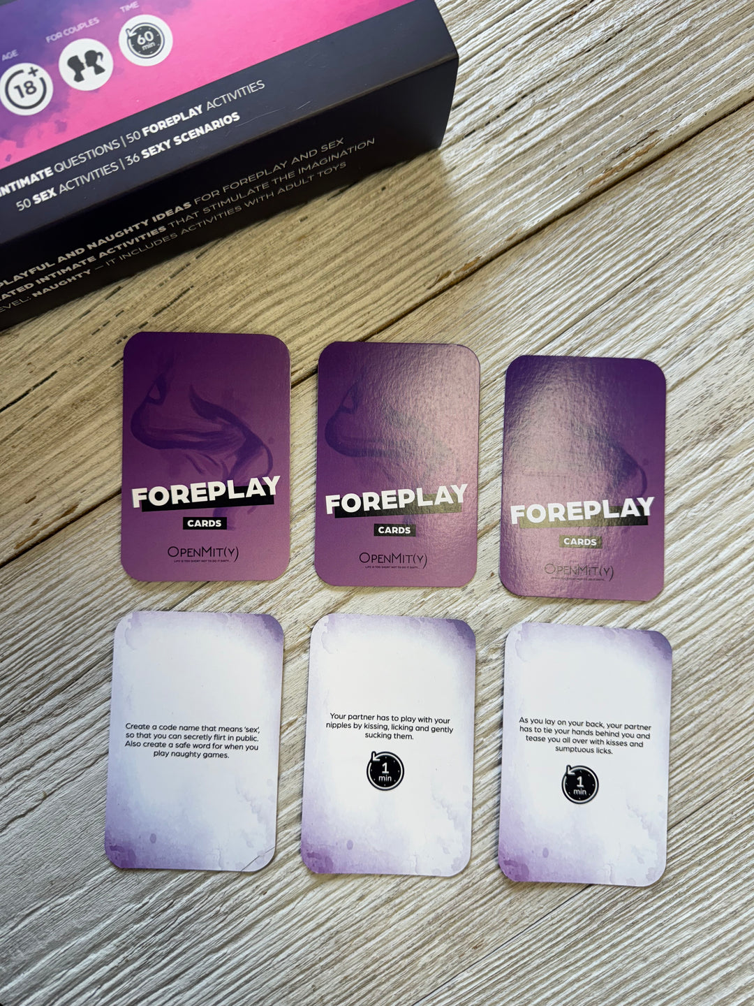 Foreplay Cards for Couples Box of Burning Desires Game OpenMity