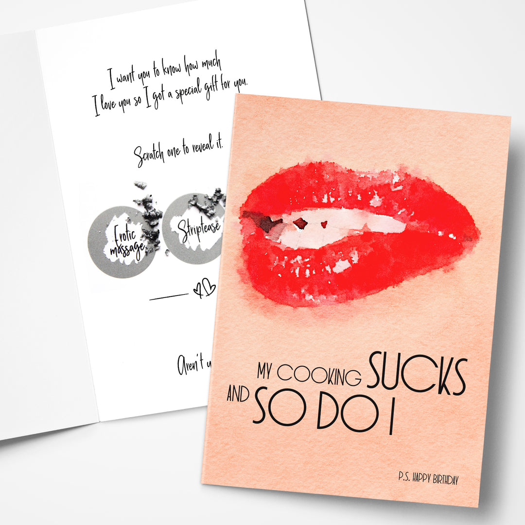 I love you cards for him with scratch off gifts