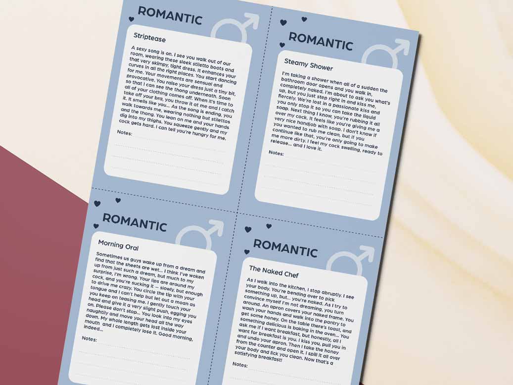 Romantic game for couples printable