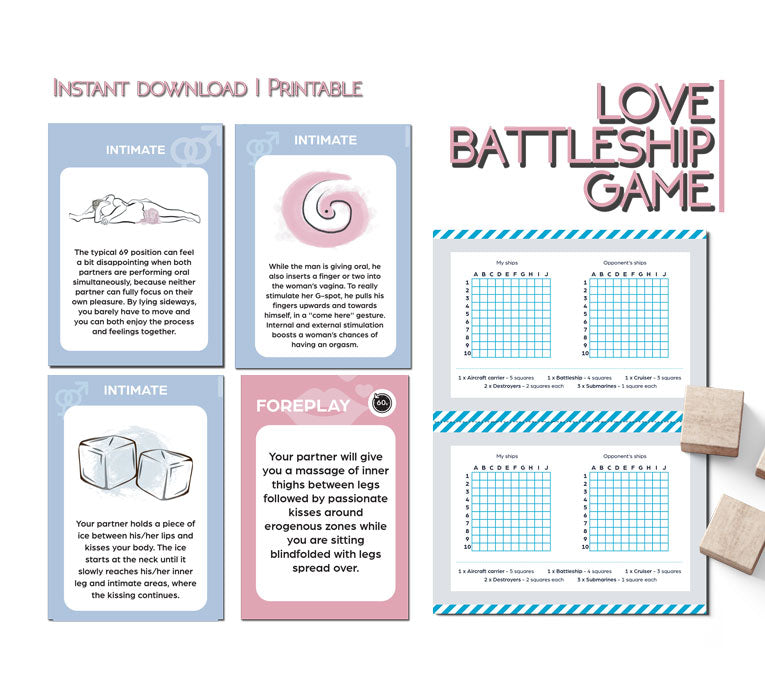 Printable game for couples