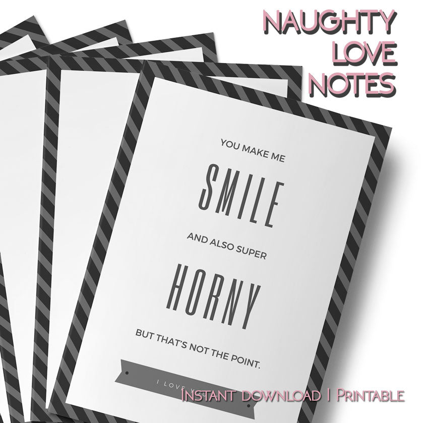 Naughty love notes printable
