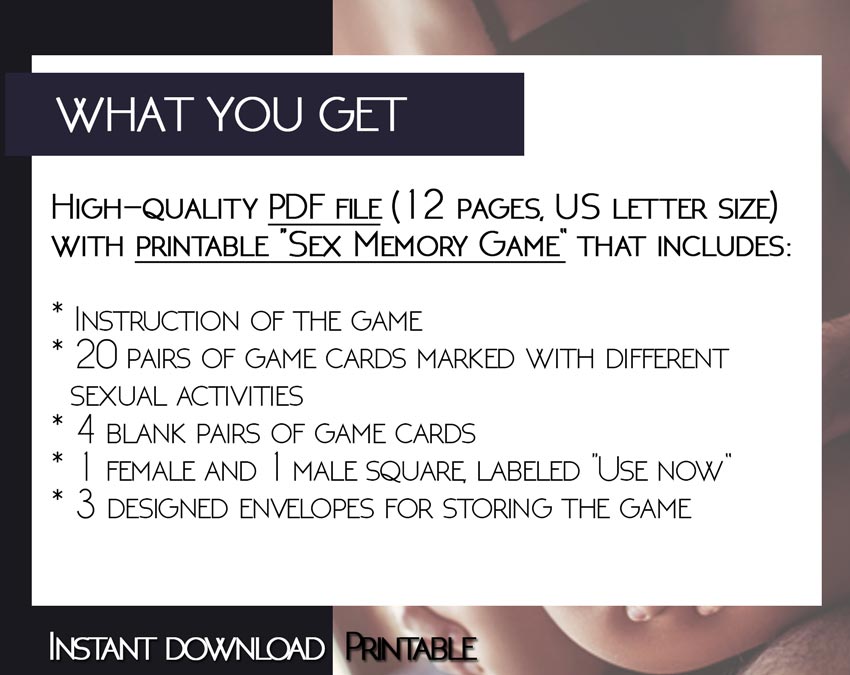 Printable Love Matching game PDF
