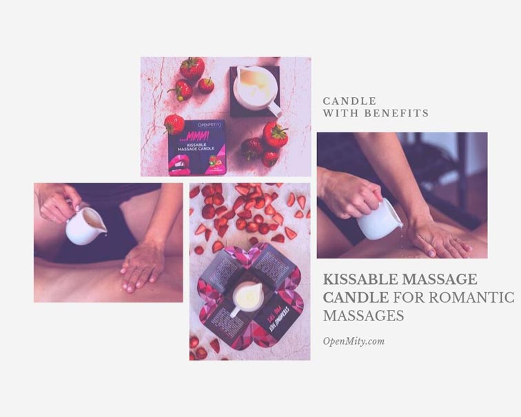 Romantic massage candle for couples OpenMity