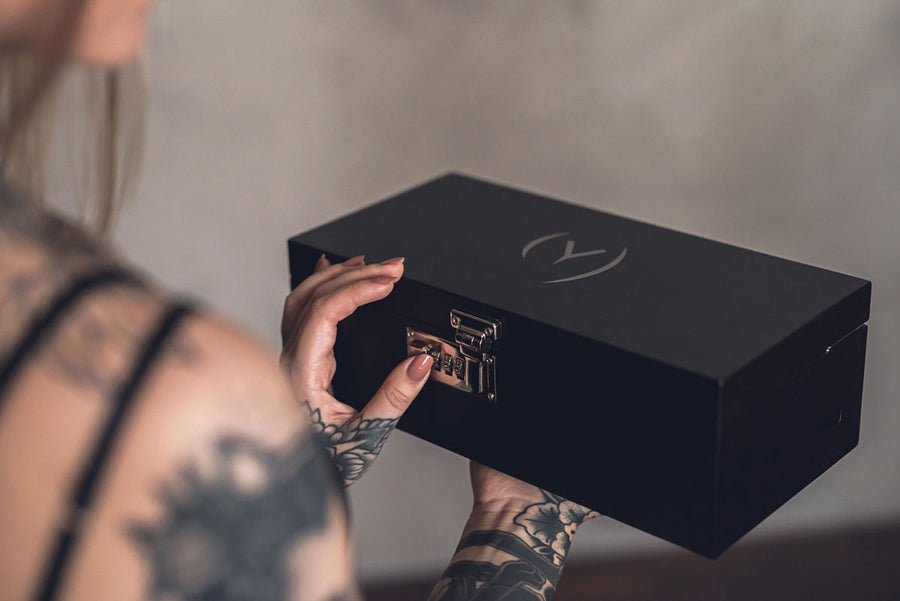 Secret Storage Box with Code Lock - Small Wooden Box with Lock ...